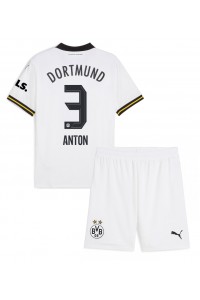 Borussia Dortmund Waldemar Anton #3 Babytruitje 3e tenue Kind 2024-25 Korte Mouw (+ Korte broeken)